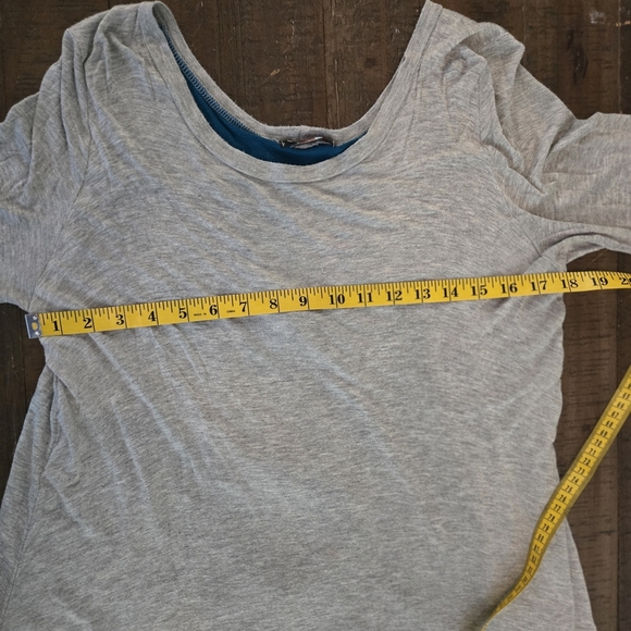 Small Vintage 3/4 Length Sleeve Bow-Back Women's Tunic Top Super Soft - Picture 4 of 6